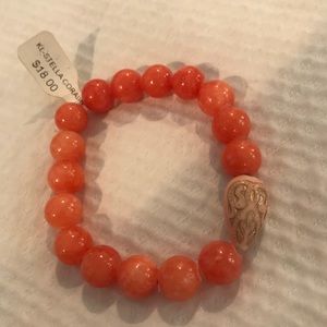 NWT Orange Beaded Bracelet